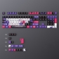 Red Purple Graffiti 104+22 PBT Dye-subbed Keycaps Set Cherry Profile for MX Switches Mechanical Gaming Keyboard